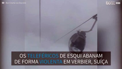 Ventos fortes põem em risco população nos resorts de esqui na Suíça