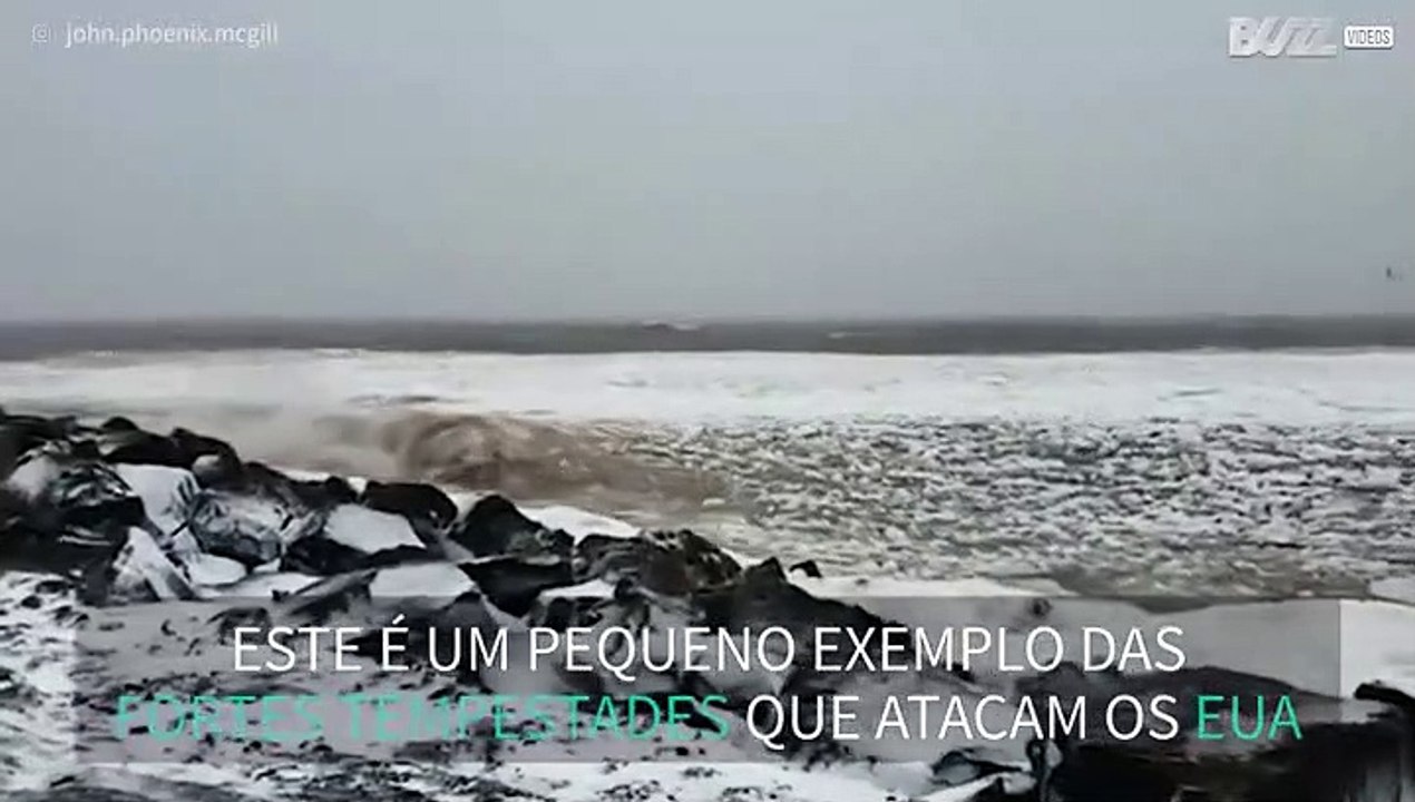 Vento, chuva e temperaturas baixas! São assim as tempestades nos EUA