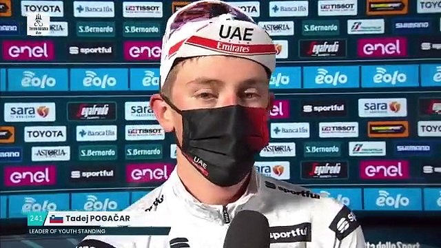 Tirreno-Adriatico 2021 - Tadej Pogacar : Yeah, I’m happy for the white jersey