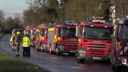 Watch blaze at hotel near Gatwick