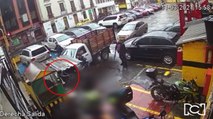 En video quedó registrado doble sicariato en el centro de Bogotá