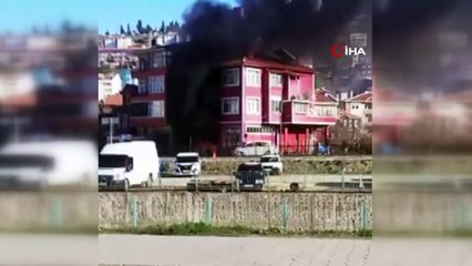 Oto tamirhanesinde LPG tankı patladı