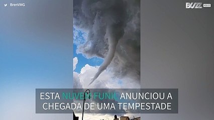 Nuvem funil assustadora é registrado no México