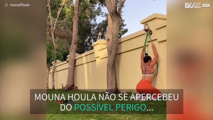 Exercício com elástico acaba em acidente horrível