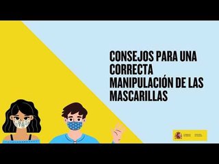 Consejos para una correcta manipulación de las mascarillas