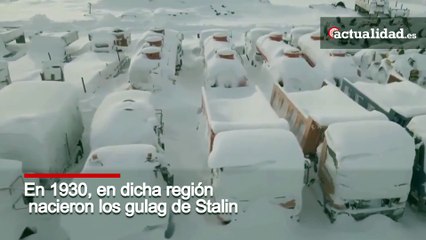 Rusia, -50 ° grados y casas cubiertas de nieve y hielo: el video en el pueblo abandonado