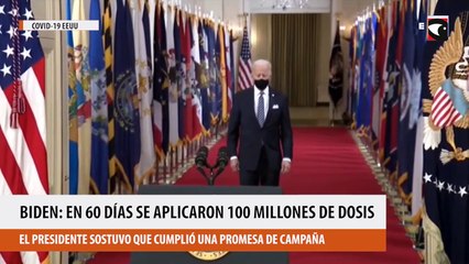 Biden, en 60 días se aplicaron 100 millones de dosis