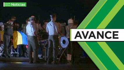 Homenajes a patrullero asesinado en Bogotá