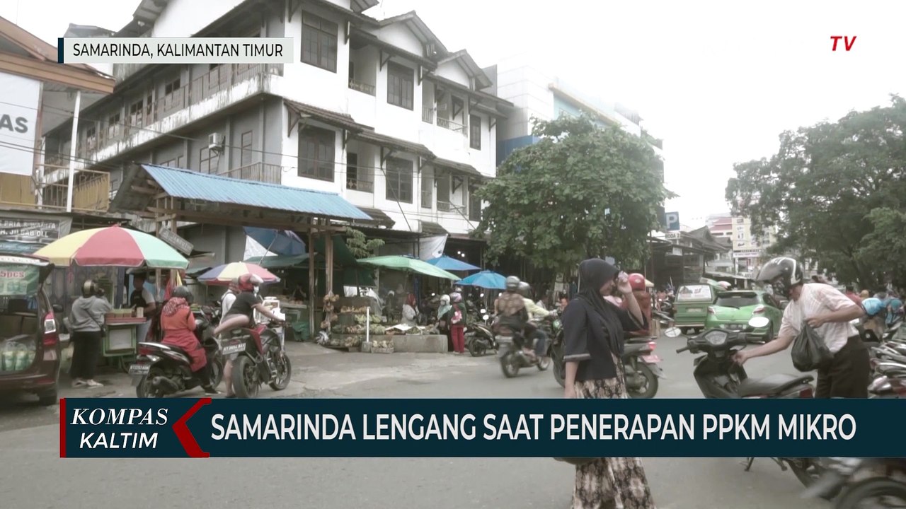 Samarinda Lengang Saat Penerapan PPKM Mikro