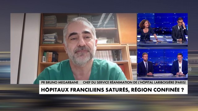 Pr Bruno Megarbane sur la saturation des services de réanimation en Île-de-France : Ça devient de plus en plus difficile, il faut libérer des places