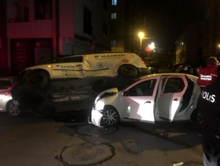 Ümraniye'de kontrolsüz sürücüler dehşet saçtı: 1 yaralı