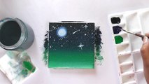 5 Paintings for Beginners | Complete Guide on Blending Techniques | Painting on 5 Tiny Canvases