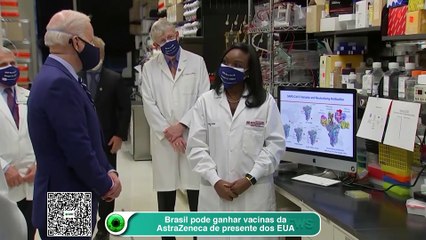 Brasil pode ganhar vacinas da AstraZeneca de presente dos EUA