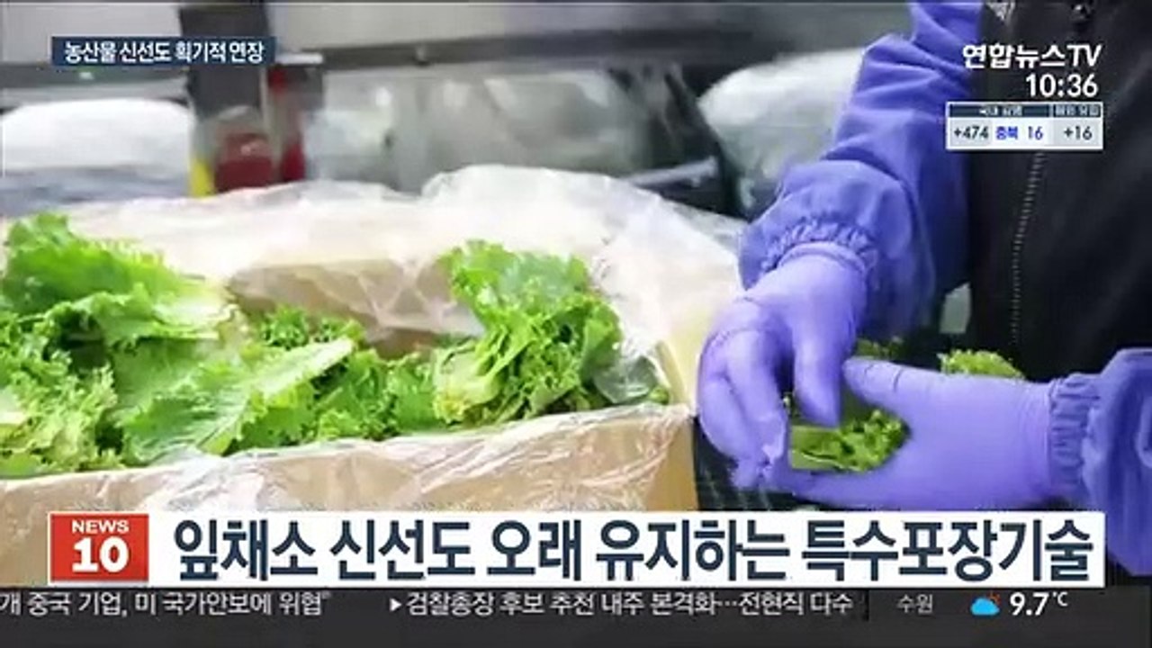 농산물 신선도 유지기술…수출·유통 도우미 역할 '톡톡'
