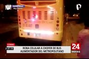 Capturan a ladrón que robó a chofer de bus alimentador del Metropolitano en Comas