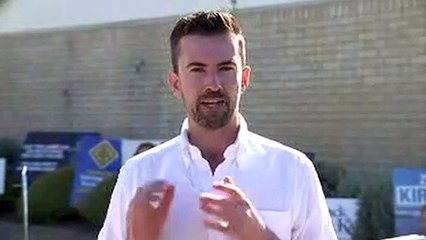 WA opposition leader Zak Kirkup speaks against Labor party