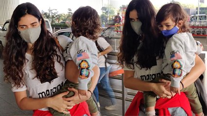 Arjun Rampal's Gf  Gabriella Demetriades spotted at Airport Departure | FilmiBeat