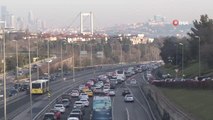 Son dakika haberleri: 15 Temmuz Şehitler Köprüsü'nde trafik yoğunluğu