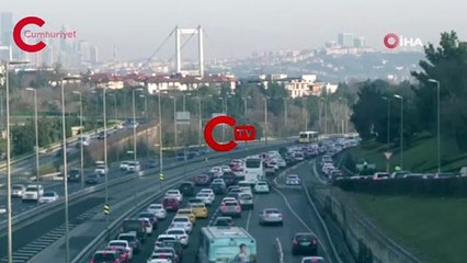 15 Temmuz Şehitler Köprüsü'nde trafik yoğunluğu
