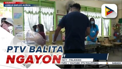Botohan para sa plebisito sa Palawan, nagpapatuloy