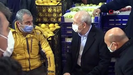 Kılıçdaroğlu hal esnafı ile bir araya geldi