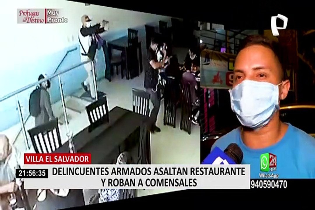Delincuentes asaltan a todos los comensales de un restaurante en Villa el Salvador
