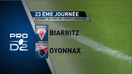 RESUME DU MATCH BIARRITZ / OYONNAX