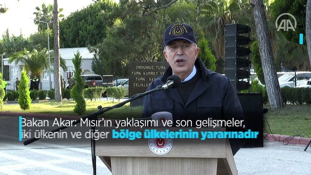 Bakan Akar: Mısır'ın yaklaşımı ve son gelişmeler, iki ülkenin ve diğer bölge ülkelerinin yararınadır