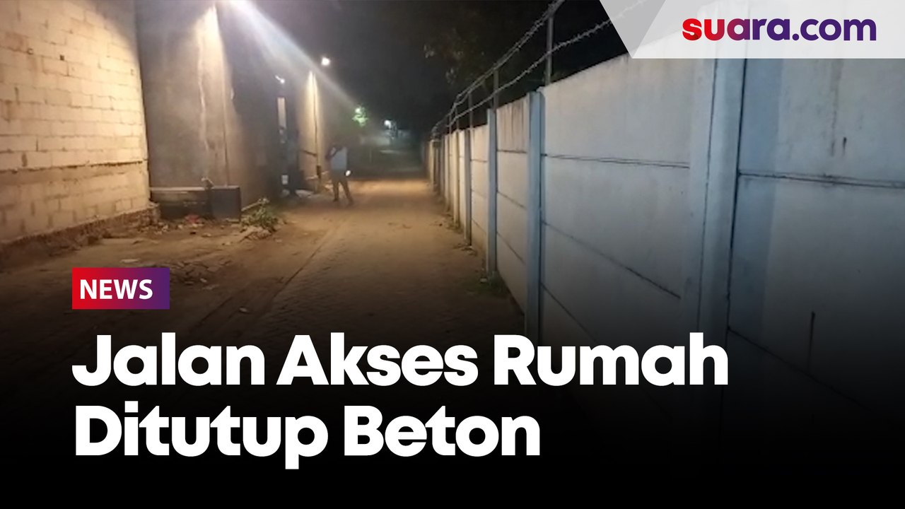 Awal Mula Akses Rumah Warga di Ciledug Dipagar Beton