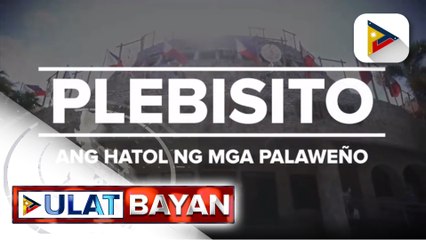 Voters' turnout sa plebisito sa Palawan, pumalo sa 50%-80% ngayong araw