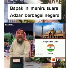 Viral"  Bapak InI Menirukan Suara  Adzan  Berbagai Negara