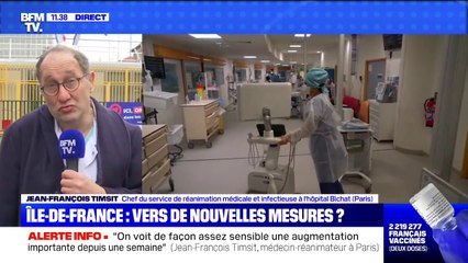 Covid-19: pour le réanimateur Jean-François Timsit, "on voit de façon assez sensible une augmentation importante depuis une semaine"