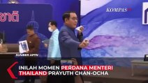Viral, Ini Momen PM Thailand Semprot Disinfektan Ke Arah Wartawan