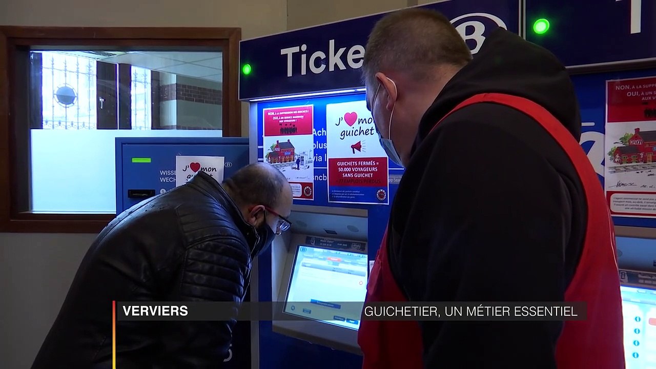 Verviers la CGSP Cheminots se mobilise contre la fermeture des guichets fait le 03/03/2021