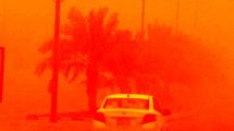 - Suudi Arabistan'ı kum fırtınası vurdu, gökyüzü turuncuya büründü