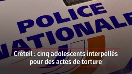 Créteil : cinq adolescents interpellés pour des actes de torture