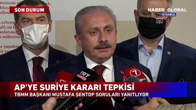 TBMM Başkanı Şentop'tan, AP'nin Türkiye kararına tepki