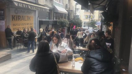 NİŞANTAŞI'NDA YOĞUN KALABALIK