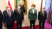 Yeniden Refah Partisi Genel Başkanı Fatih Erbakan, Meral Akşener'i ziyaret etti