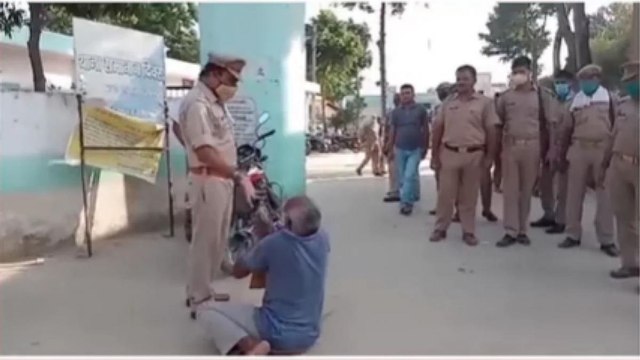 Fact Check: Ex-BSP MLA pleading before UP Police?