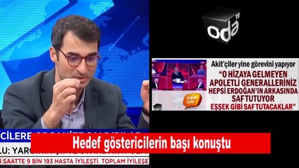 Hedef göstericilerin başı Barış Terkoğlu, Akit'i 'hedef' göstermekle suçladı!