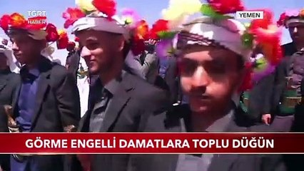 Görme Engelli Damatlara Toplu Düğün