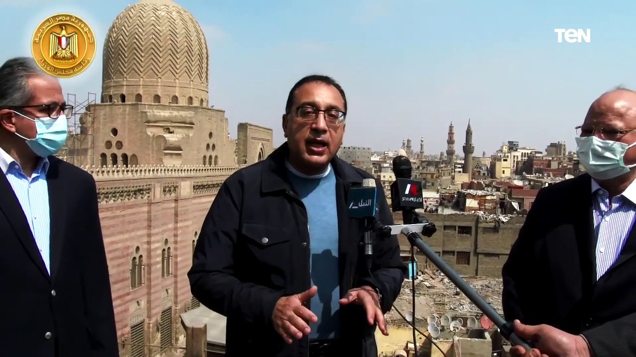 مؤتمر صحفى لرئيس الوزراء عقب جولة وكالة الغورى