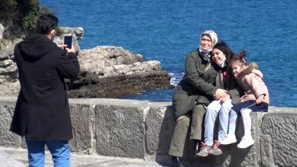 Kısıtlamasız hafta sonunda Amasra'ya yoğun ilgi