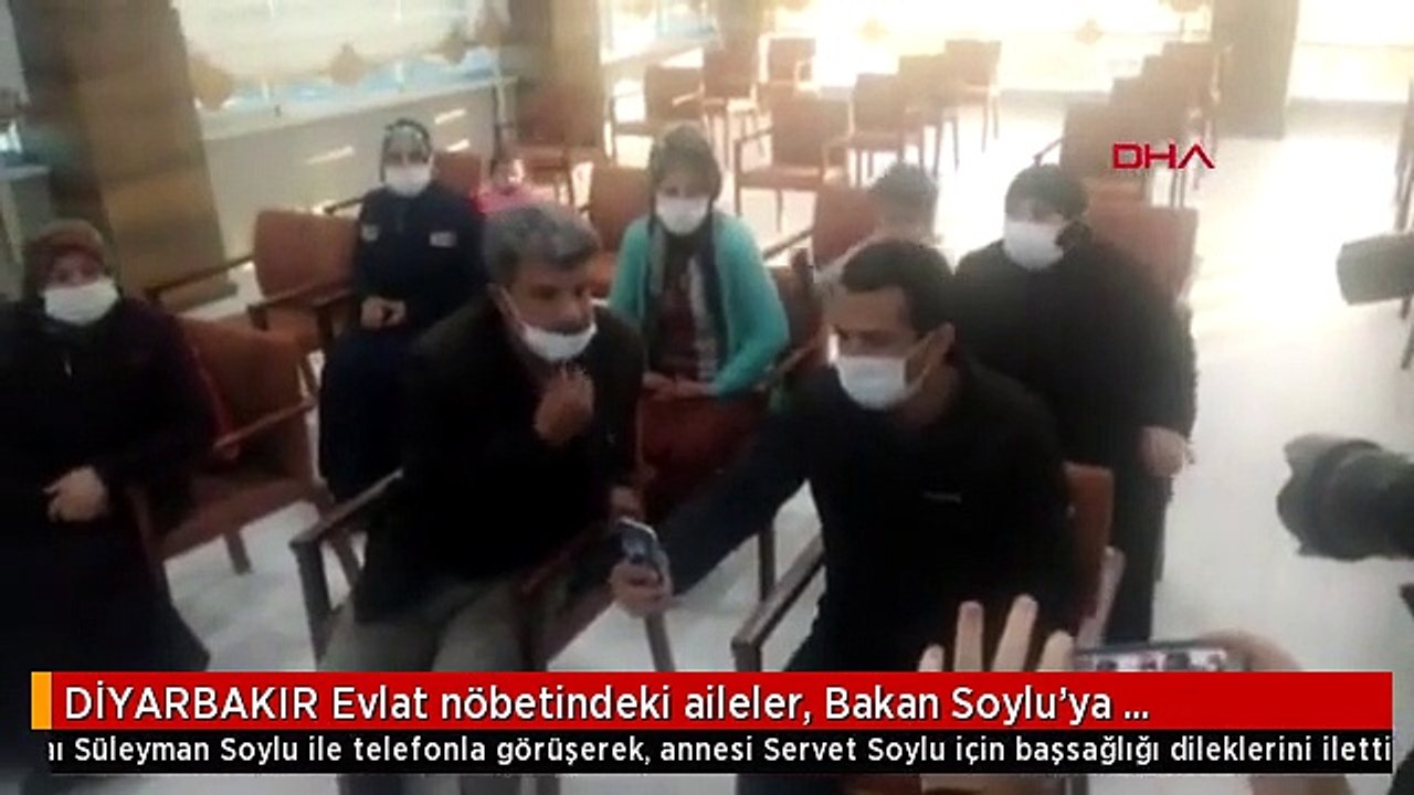 DİYARBAKIR Evlat nöbetindeki aileler, Bakan Soylu'ya başsağlığı dileklerini illeti