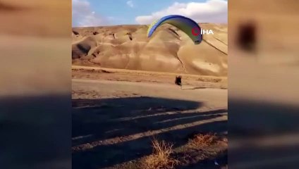 5 metre yükseklikten düşen yamaç paraşütü sporcusu ağır yaralandı