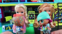 Mansion Tour! LOL Tour of Mansion - Game room - Toys - Elsa and Anna Toddler Dolls