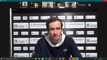 Open 13 Provence : "Le costume de favori me va très bien" (Daniil Medvedev)