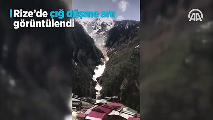 Ayder Yaylası'nda çığ düştü