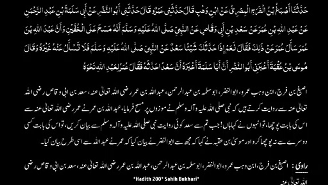 Watch *Hadith 200* Sahih Bukhari*
